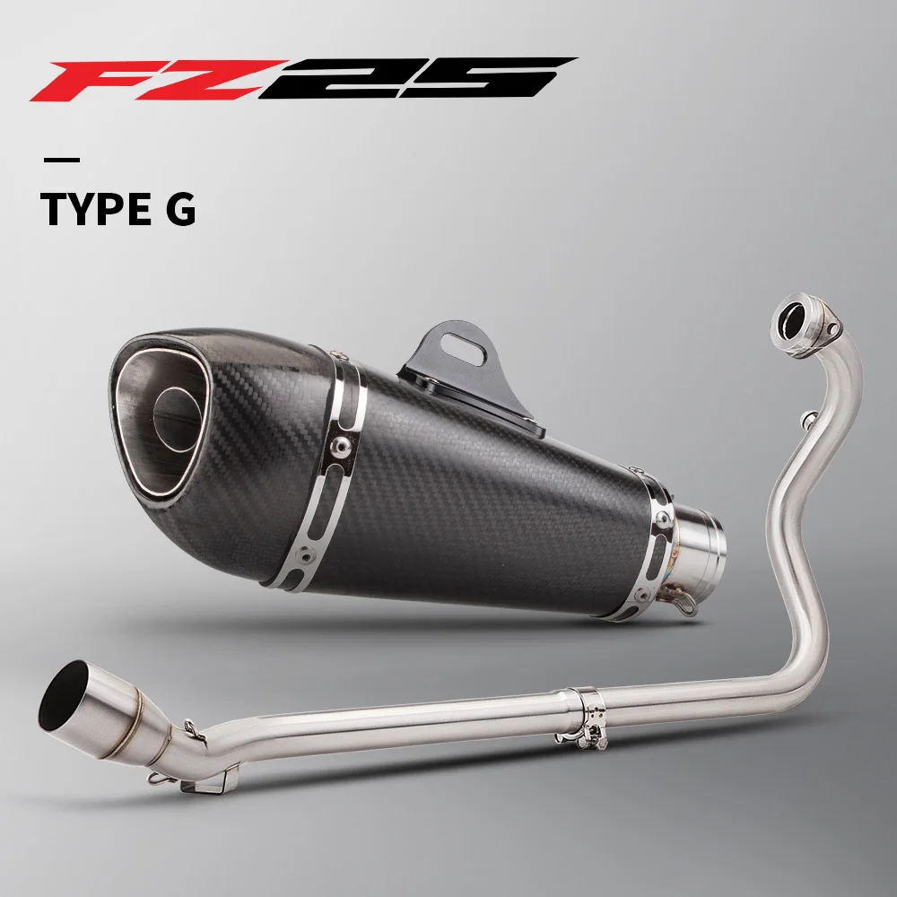 

Motorcycle Exhaust System For FZ250 FZS250 FZS FZ Fazer 250 Modified Front Middle Link Pipe Escape