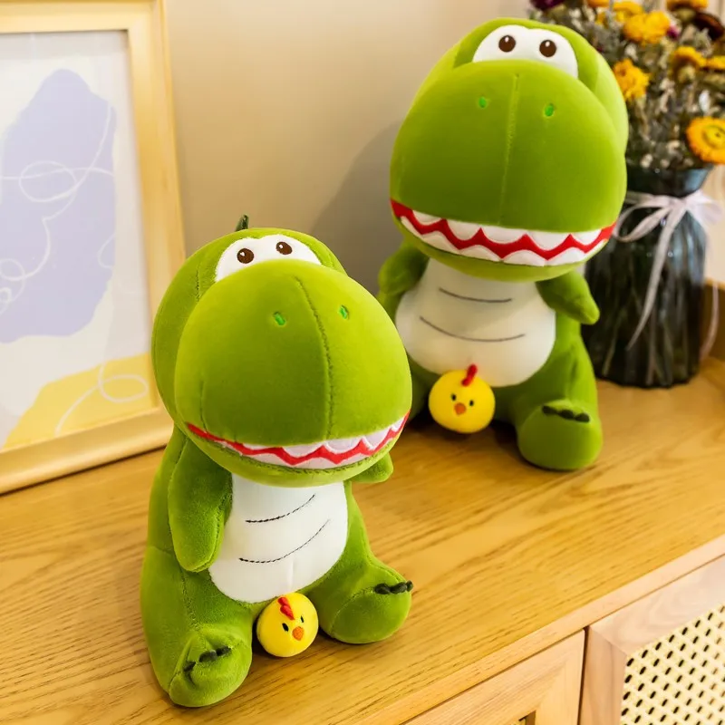 Domme Kip Dinosaurus Kussens Kawaii Knuffels Schattige Knuffels Zachte Dieren Knuffels Voor Meisjes Kids Kussen Birthyday Cadeau