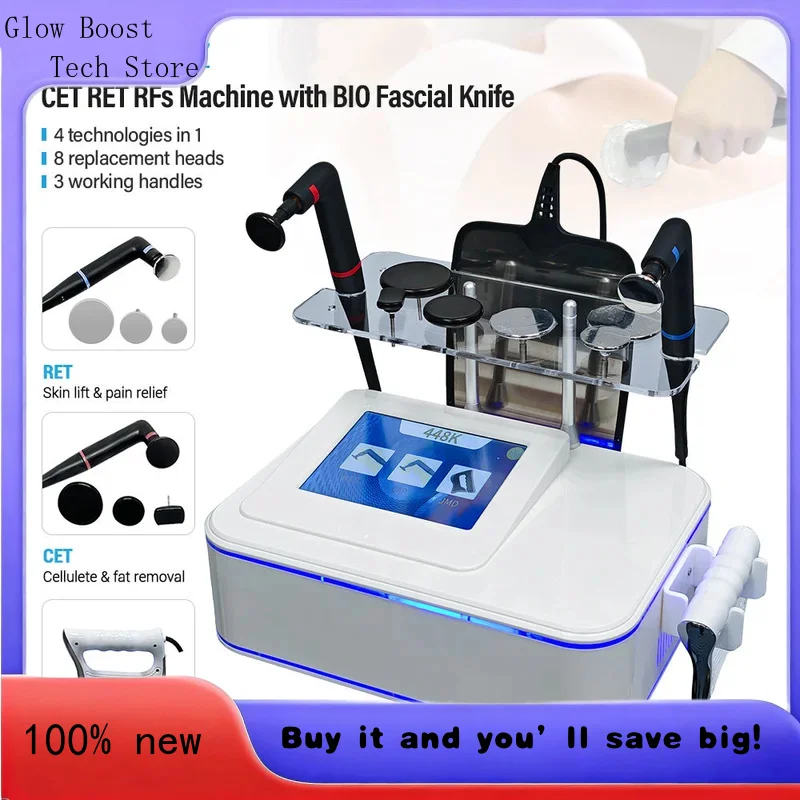 

Свечение 448 кГц Indiba RET CET Tecar Терапия Радиочастотная физиотерапия Абляция Потеря веса Емкостная передача RF