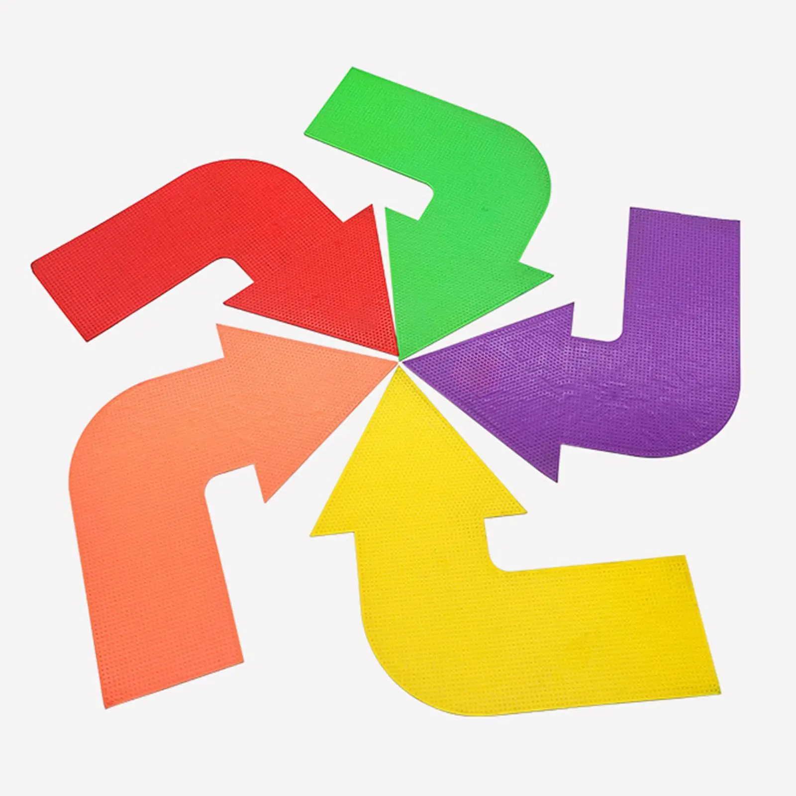 

Arrow Floor Marker PVC Curved Arrow Location Sign Disc for Warehouse Seminar Guidance and School Activities