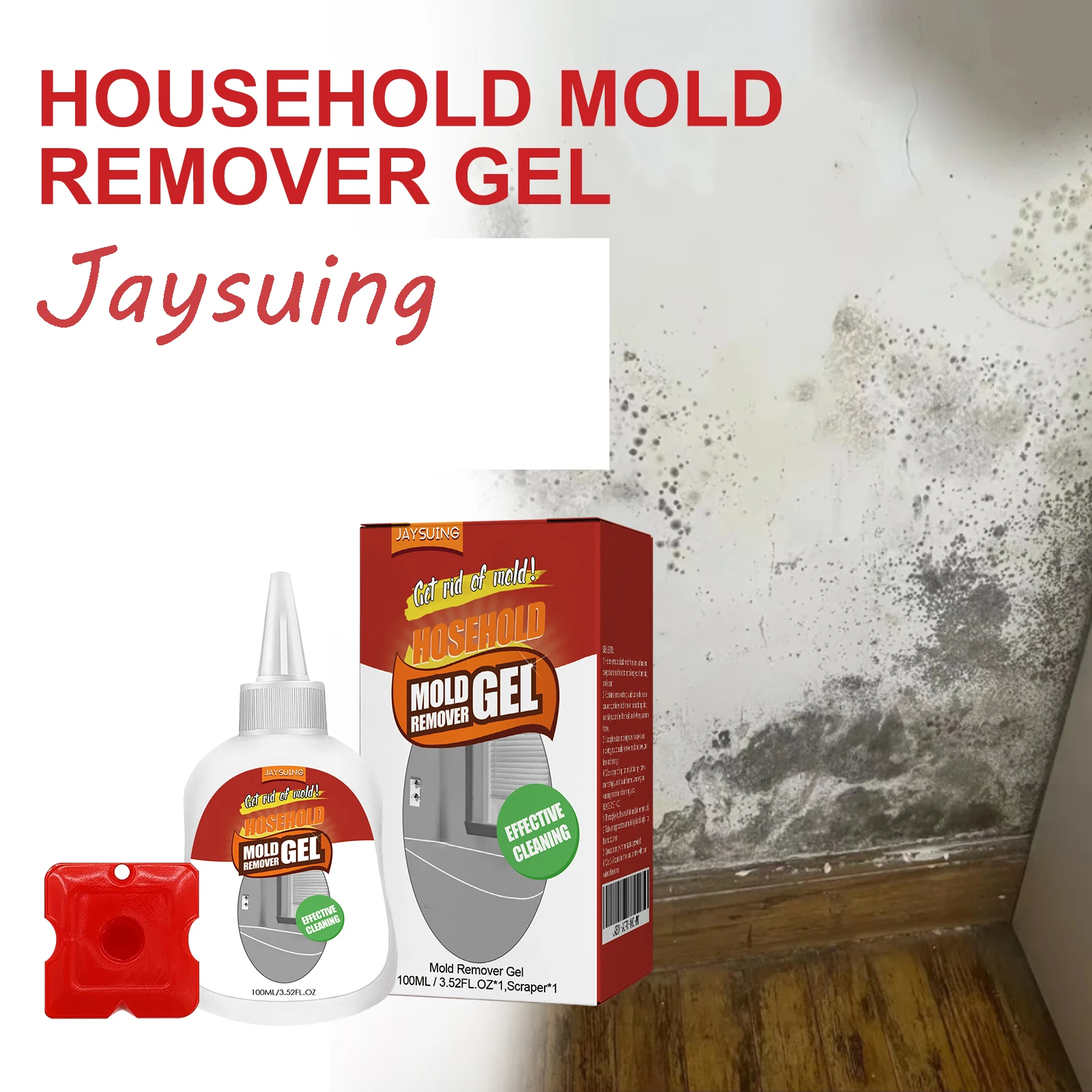 

Jaysuing Mold Remover Gel Cleaning Mildew Spots Remove Mould Stains Eliminate Bad Odor Quickly Household Mildew Remover Gel