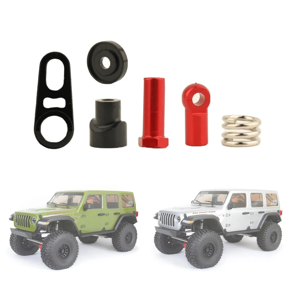 BON ~ Ensemble d'économie de servo à 2 vitesses en métal AXI 252025   Pour Axial SCX6 1/6 RC voiture sur chenilles mises à niveau pièces accessoires, noir