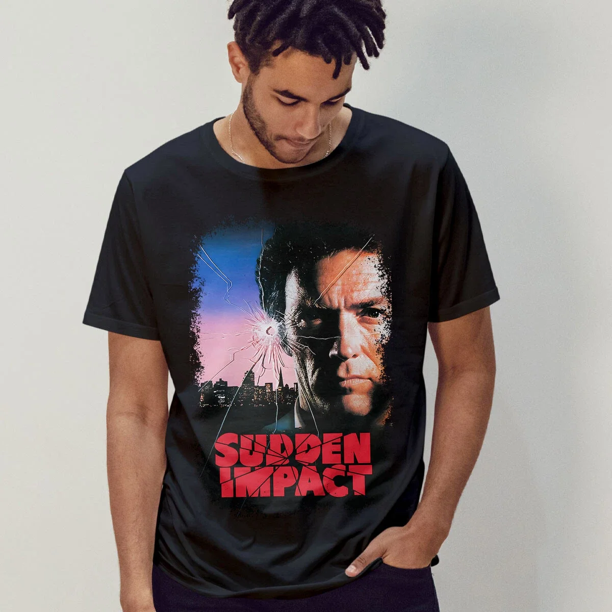 Sudden Impact (1983) Movie Poster Inspired T-Shirt Retro 80s Tee Unisex