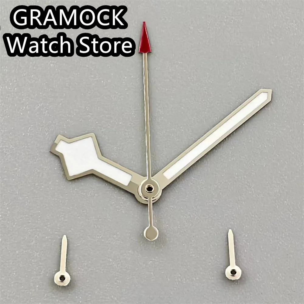 GRAMOCK Watch Accessories VK63 VK64 Hand White Black Snowflake Hands for VK63/VK64 Quartz movement For men's watches