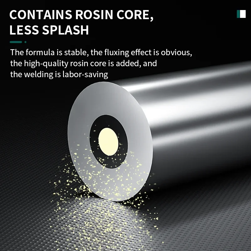 LUXIANZI 0.8/1.0mm Lighter Soldering Tin Wire Stainless Steel Copper Nickel Battery Pole Piece Welding Rosin Core Solder Wire