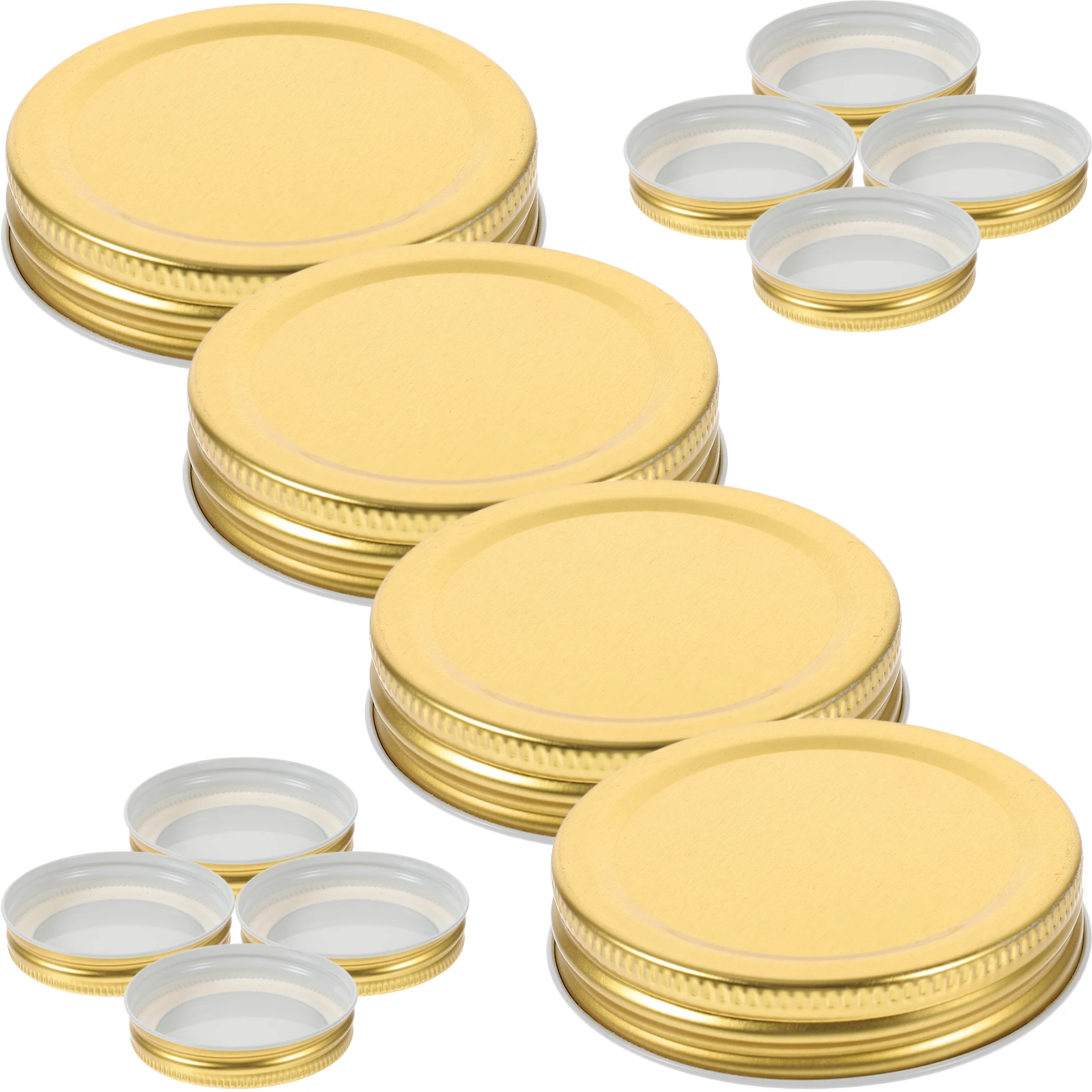 10 szt. Pokrywek do słoików 70mm z regularnym otworem, metalowe pokrywki do konserwowania, szczelne, uniwersalne, do dżemów, galaretek, marynowanych warzyw