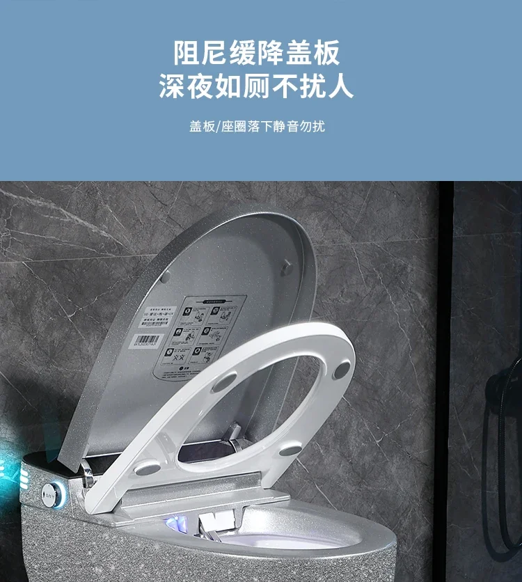 Умная туалетная вспышка, серебристая, полностью автоматическая, встроенная, без ограничения давления воды