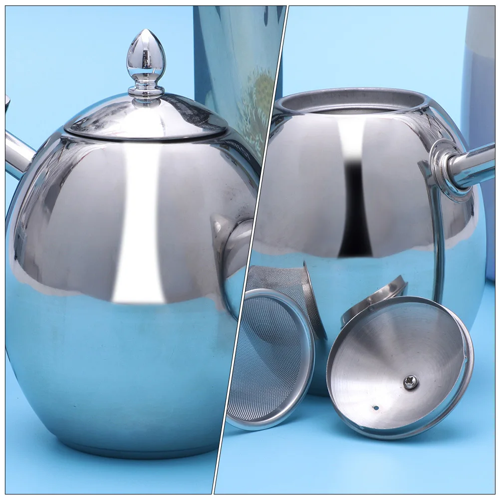 

1Pcs Stainless Steel Tea Kettle Retro Design Fast Boiling Handle Kettle for Home Kitchen Office High Capacity Water