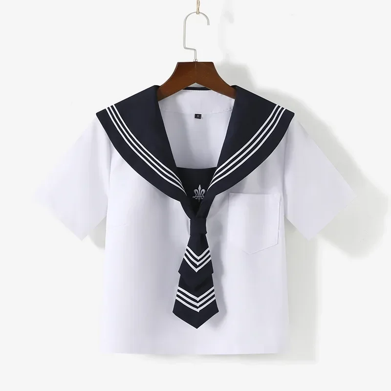 Basic Jk School Uniform for Girls Japan Style School Look Navy Sailor Seifuku Suits Cute Pleated Skirt Cosplay Costumes Women