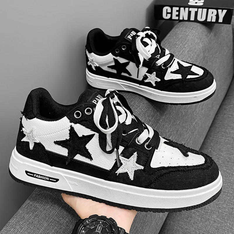 

New Men's Fashion Casual Sneakers Youth Korean Edition Anti slip and Wear resistant Sports Running Shoes Zapatillas Deportivas