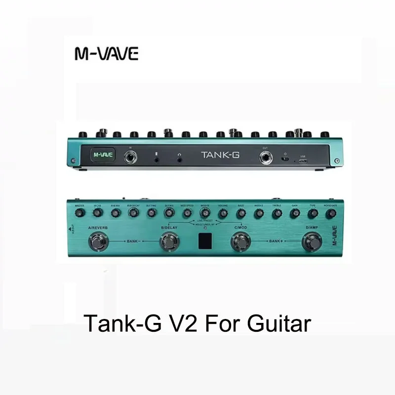 M-VAVE TANK-G マルチエフェクトギターペダル 新品同様 M-VAVE TANK PRO/TANK-G マルチエフェクトギターペダル：120プリセット