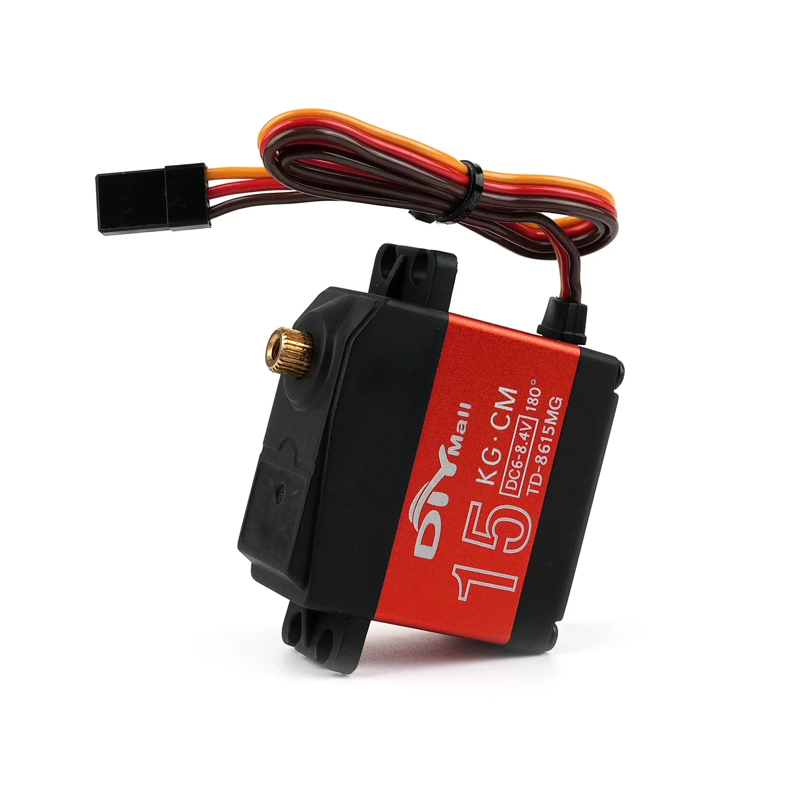 15kg.cm Digital Servo 6-8.4V Metal Gear High Speed&Torque 180/270/360° Standard Servos Motor for 1/8 1/10 1/12 Scale RC Baja Car