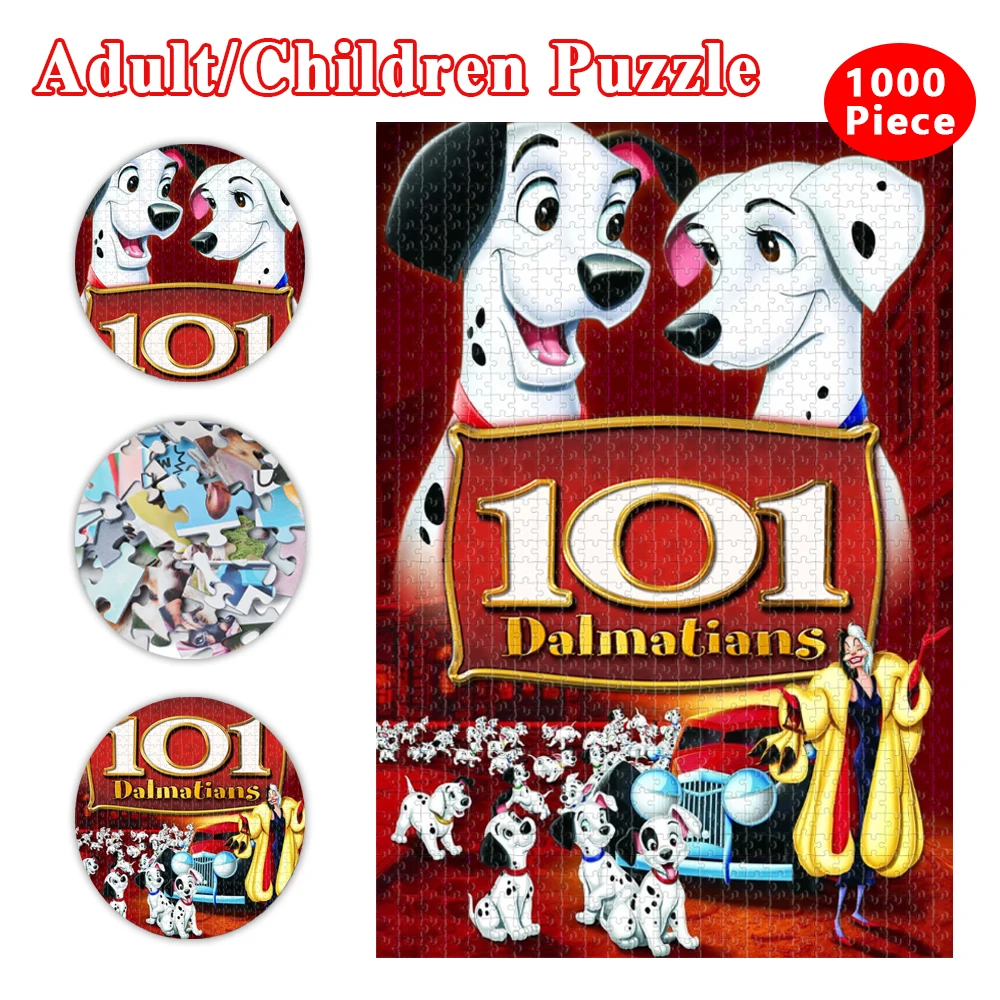 Disney 101 Dalmatians Jigsaw Puzzles Disneyland Cartoon Puzzles Cardboard Puzzle Educational Game Toys Hobbies Children Gift