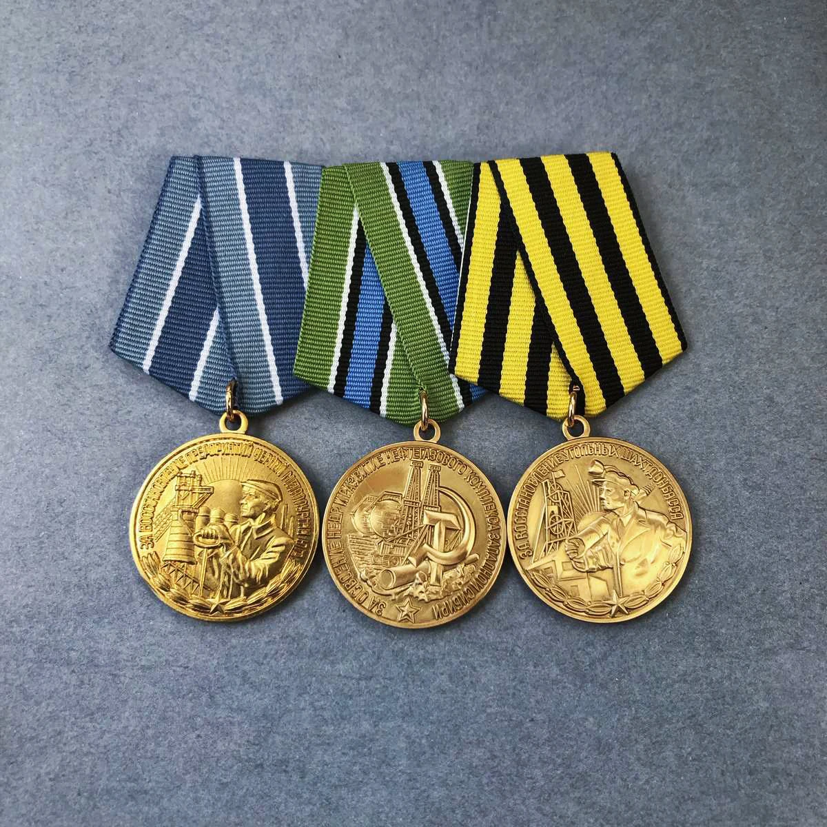 Beia-Médaille de chemin de fer, récupération de FiPublish de pétrole et de gaz, insigne métallurgique du sud, médaille commémorative de la médaille soviétique d'étiquette en métal