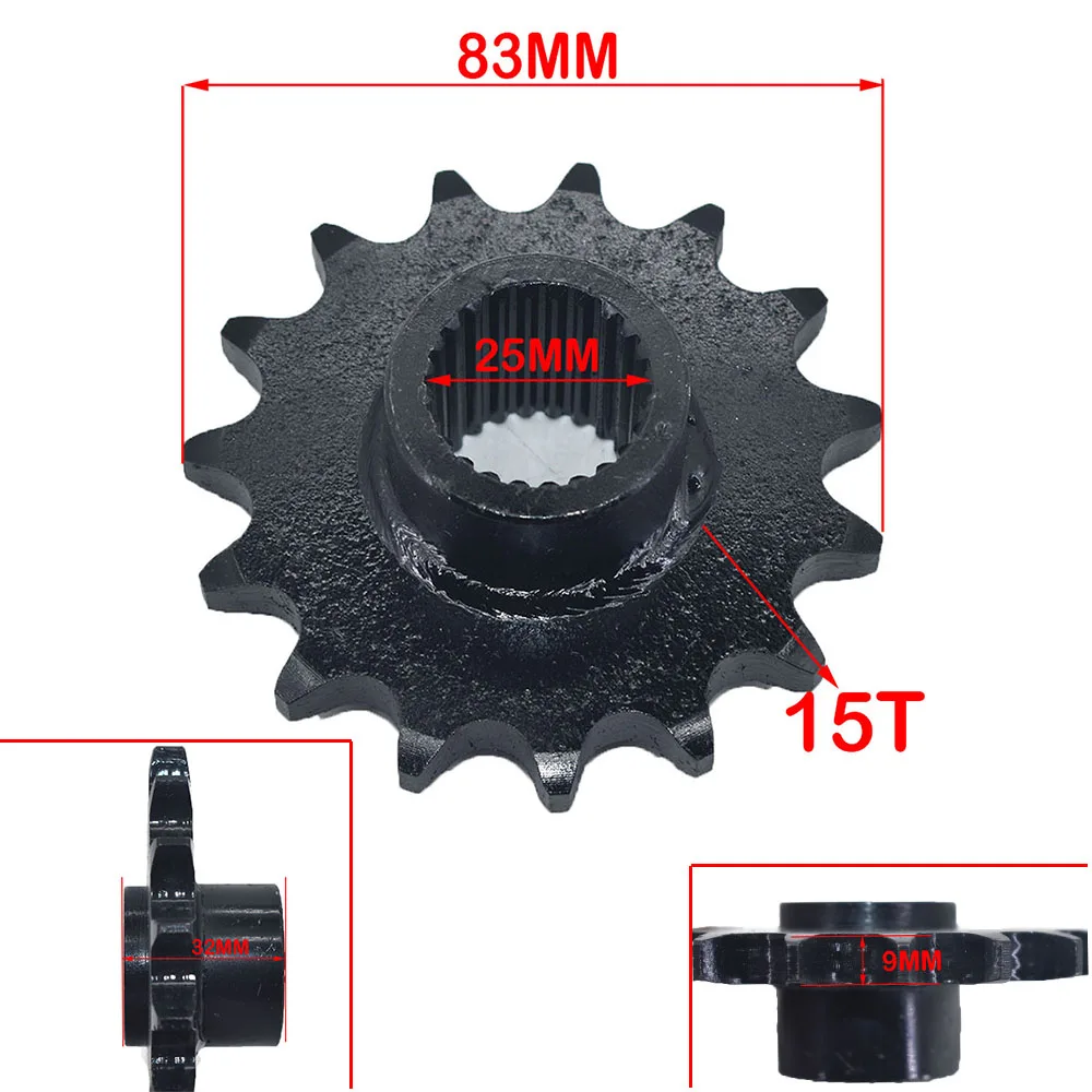 Front 530 Chain Sprocket Cog 24T Gear 14T 15T 16T 17T Teeth For Gy6 125cc 150cc Quad Dirt Pit Bike ATV UTV Buggy Go Kart