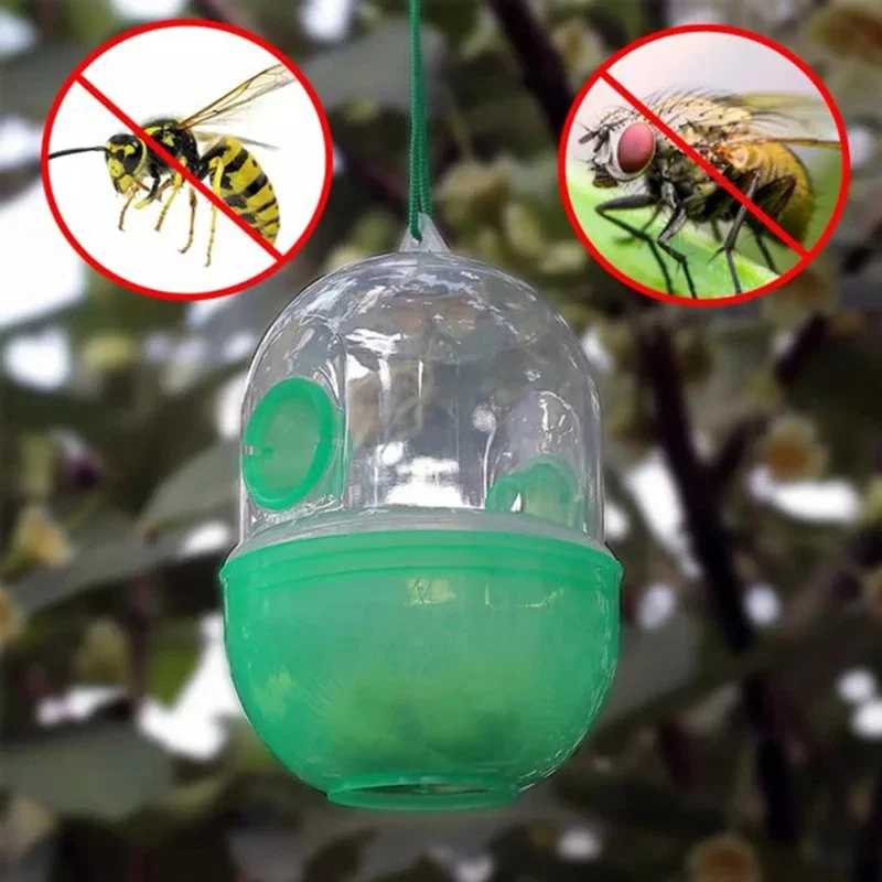 

Reusable Outdoor Wasp Hanging Fly Trap Beekeeping Cage Equipment Tools Wasp Pest Control