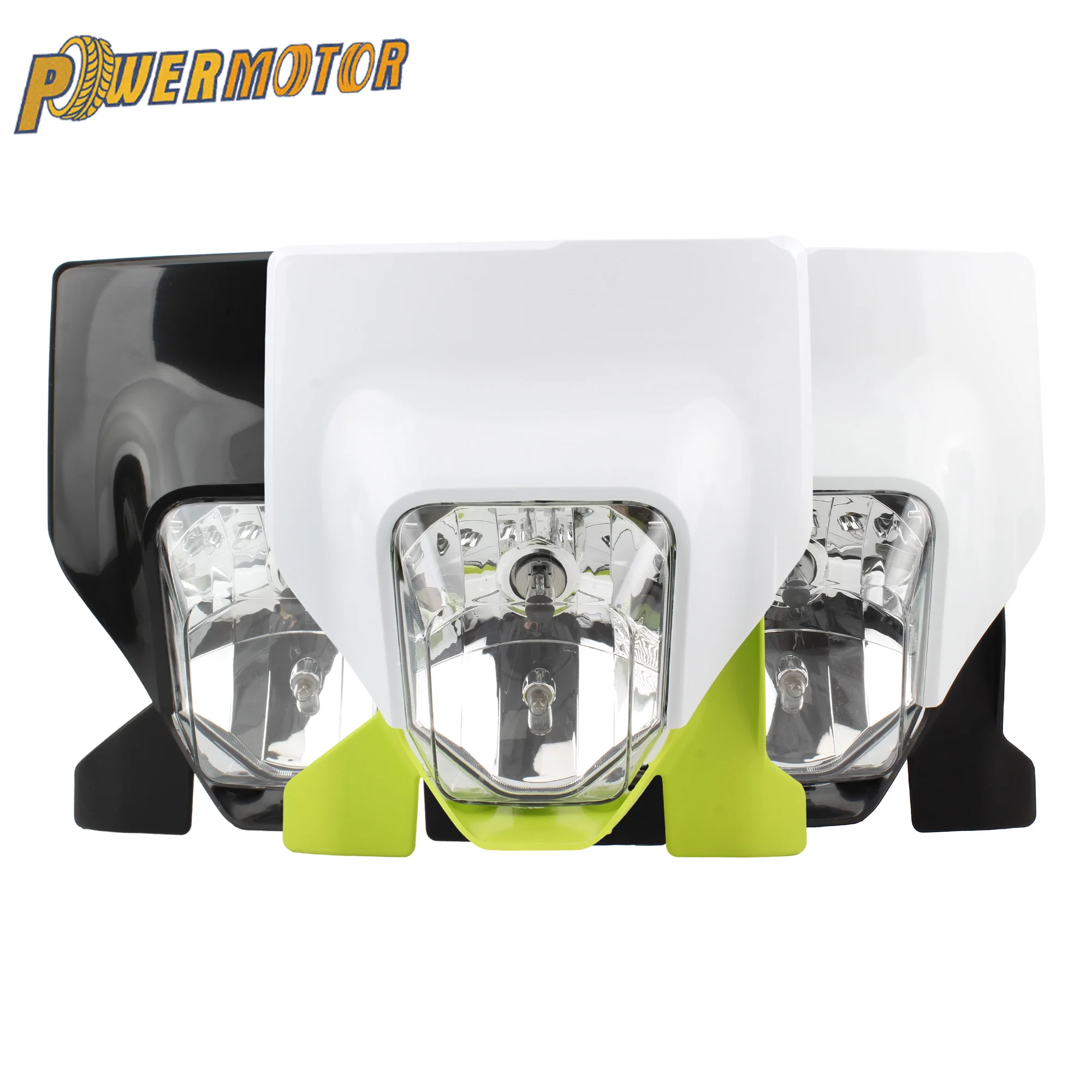 Powermotor Motorcycle Halogen Lights Headlight For Husqvarna TE250I TE300I FE250 FE350 FC450 FS450 701 2018-2023 Motocross