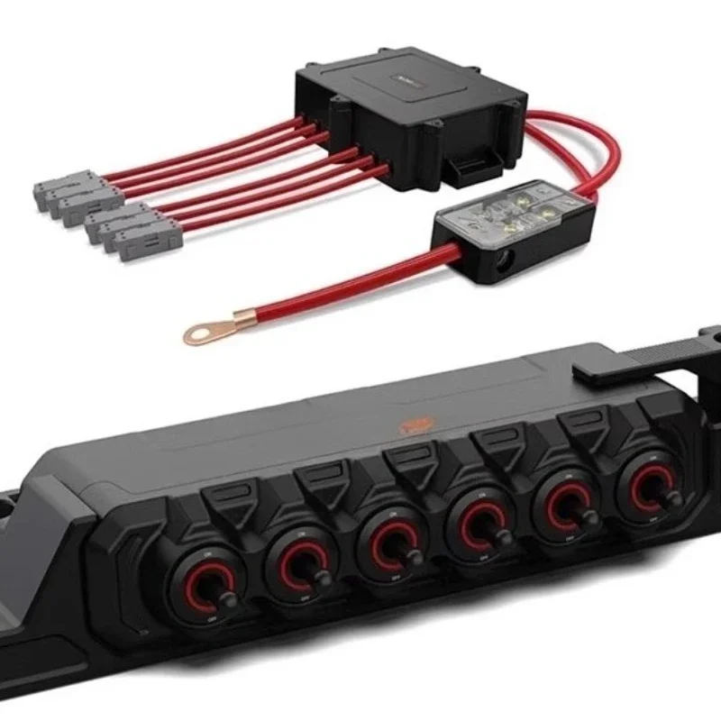 Six-way wireless switch control box switch wire speed tank 300 auxiliary light spotlight remote control modification