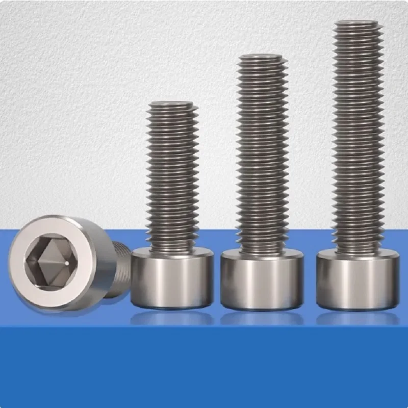 

M1.6 M2 M2.5 M3 M4 M5 M6 M8 M10 TA2 Pure Titanium Gr2 DIN912 Hexagon Hex Socket Head Cap Allen Bolt Screw