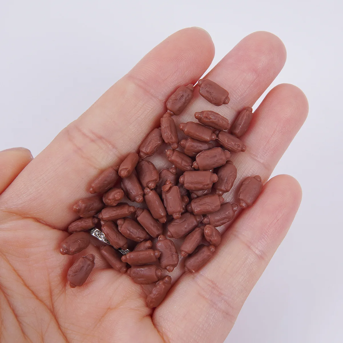 

10pcs Mini Ribs Meat Bones Rib Food Model Miniature Food Play DIY Simulation PVC Landscape Props Decorations Doll Accessories