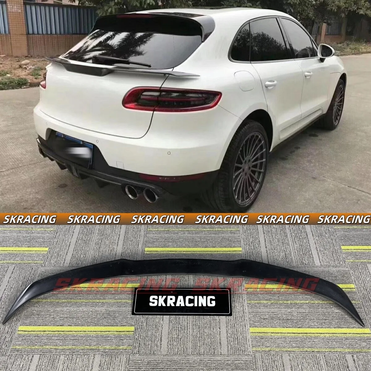 

Carbon Fiber/Unpainted FRP/Forged Rear Spoiler Wing Fit For Porsche Macan 15-18