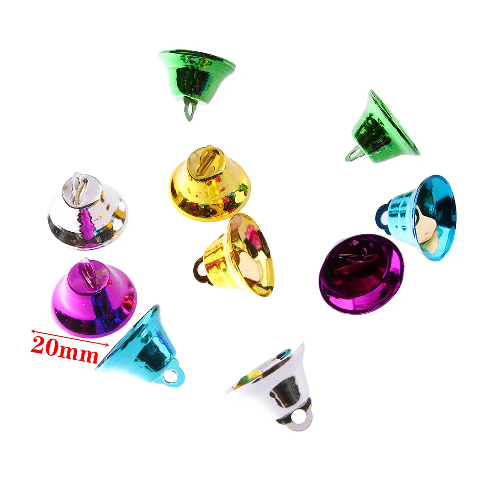 

Colorful Metal Crafts Accessories DIY Festival Party Christmas Tree Small Bell Christmas Bell Christmas Pendant