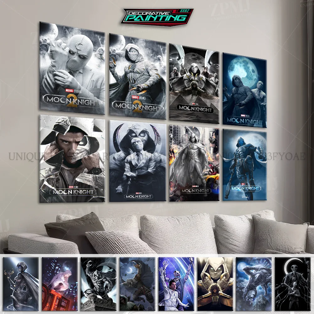 

Marvel Cinematic Universe Moon Knight Canvas Wall Art HD Prints Poster Home Decoration Painting For Bedroom Frameless Pictures