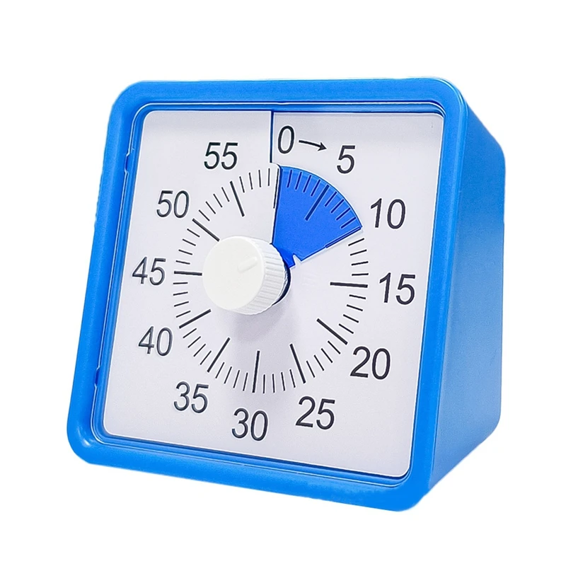 Reloj Visual de Cuenta Regresiva para niños, reloj Visual de 60 minutos para pomooro de cocina, funcionamiento silencioso