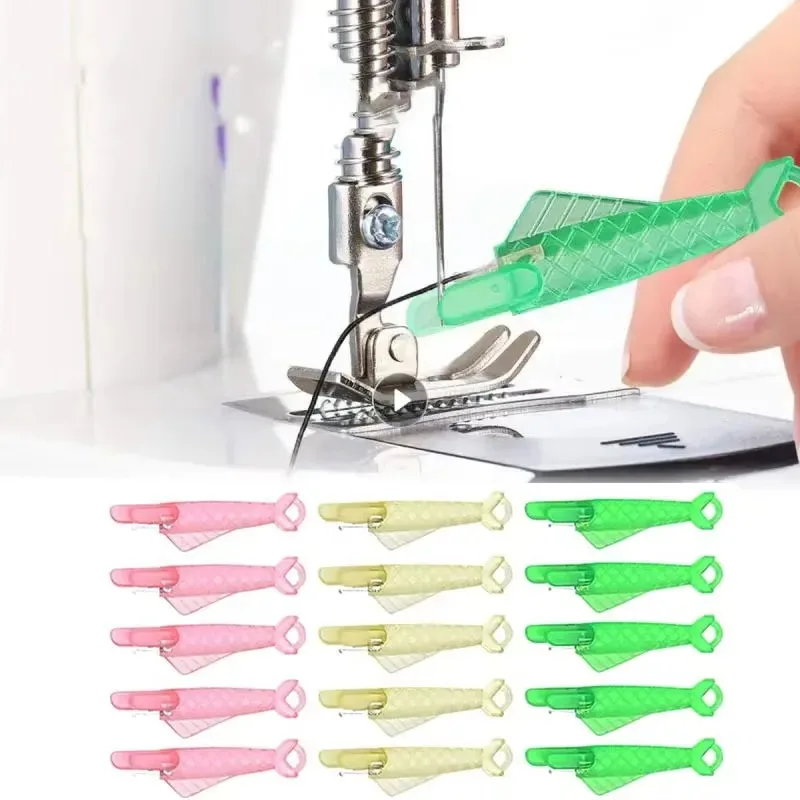 5/10pcs Automatic Needle Threader DIY Tool Home Hand Sewing Machine Device Thread Auto Needle Cross Stitch Sewing Accessories