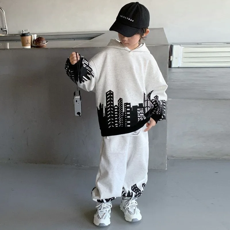 Hoodies Set Autumn Winter Suit for Boy Kids Clothes Child Sets Children's Clothing Boys Boy´s From 8 12 Years 10 Year Old Boy's