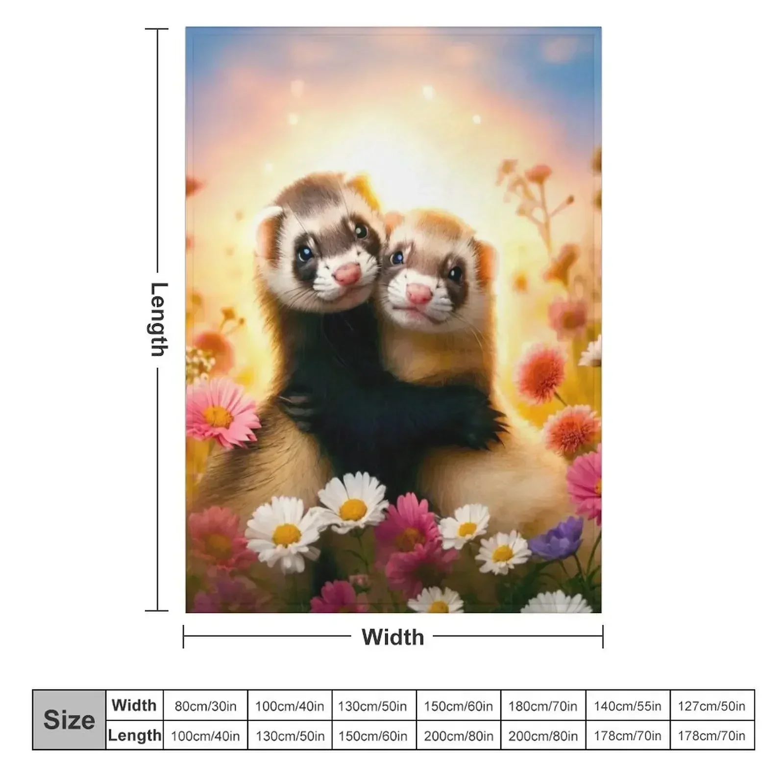 Ferrets First Valentine's Day Throw Blanket Decorative Beds Decoratives Moving Summer Beddings Soft Beds Sofa Throw Blankets