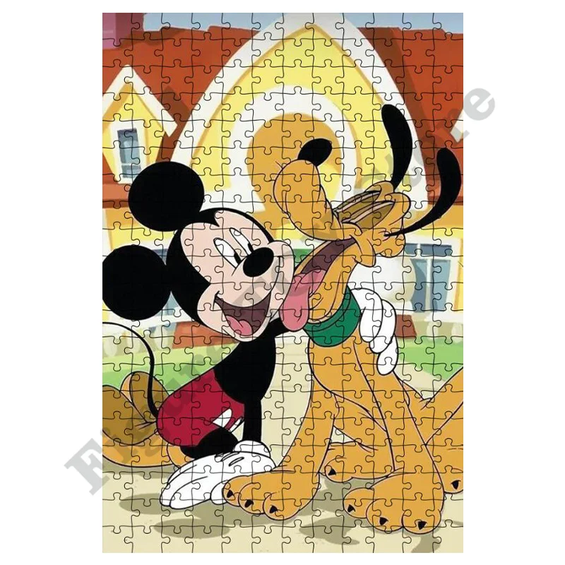 Diy Puzzle Disney Mickey Mouse Anime Puzzle 300 500 1000 elementów Zabawka dla dorosłych Diy Anime Mouse Prezent dla dzieci Kreatywne prezenty Wystrój domu