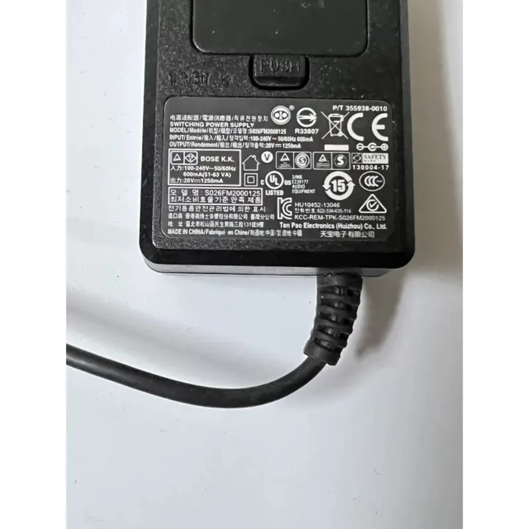 for  Bose 20V 1.25A Power Supply Charger for Soundlink