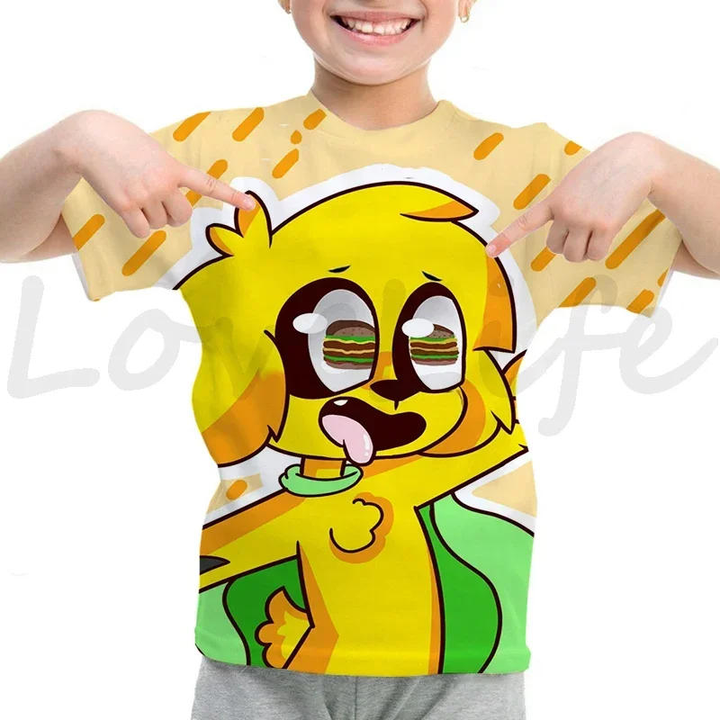 Summer 3D Mikecrack T Shirt Cartoon Kids T-shirt Short Sleeve Tshirt Children Clothes Boys Girl Anime Compadretes Tops Tees gift