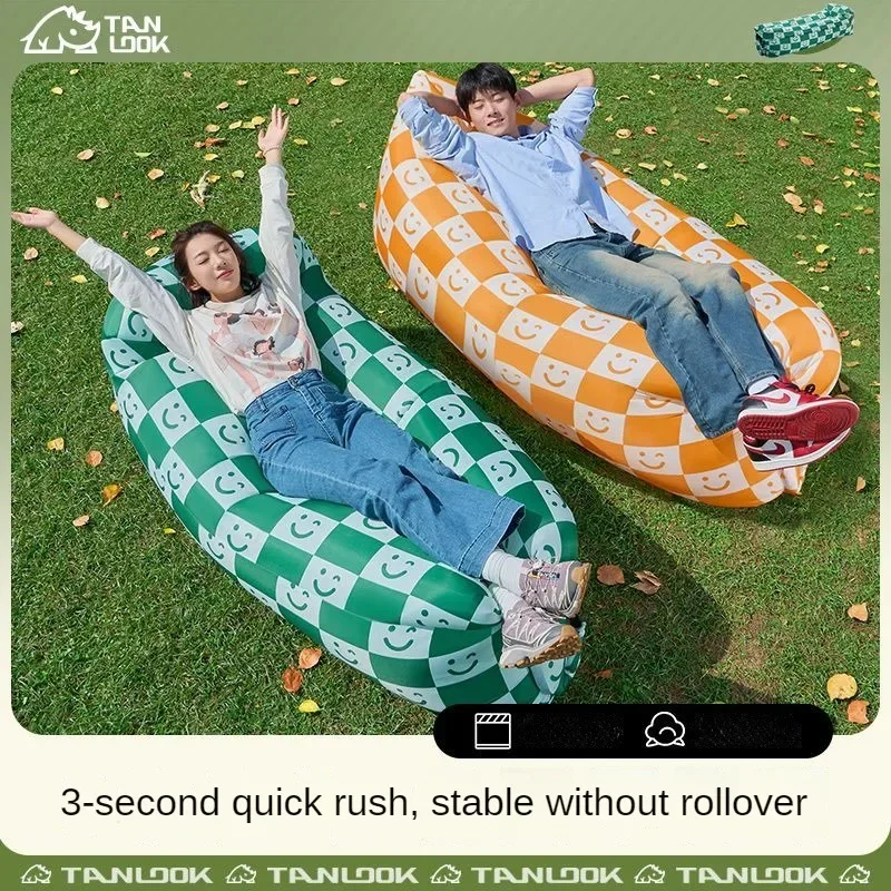 Self Inflating Air Sofa Sleeping Pad Ultralight Foldable Camping Air Sofa Outdoor Portable Natural Hiking No Need for Air Pump