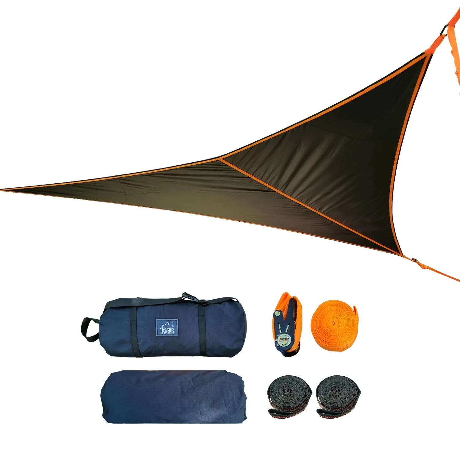 

Triangle hammock for outdoor camping suspended in the air, hammock