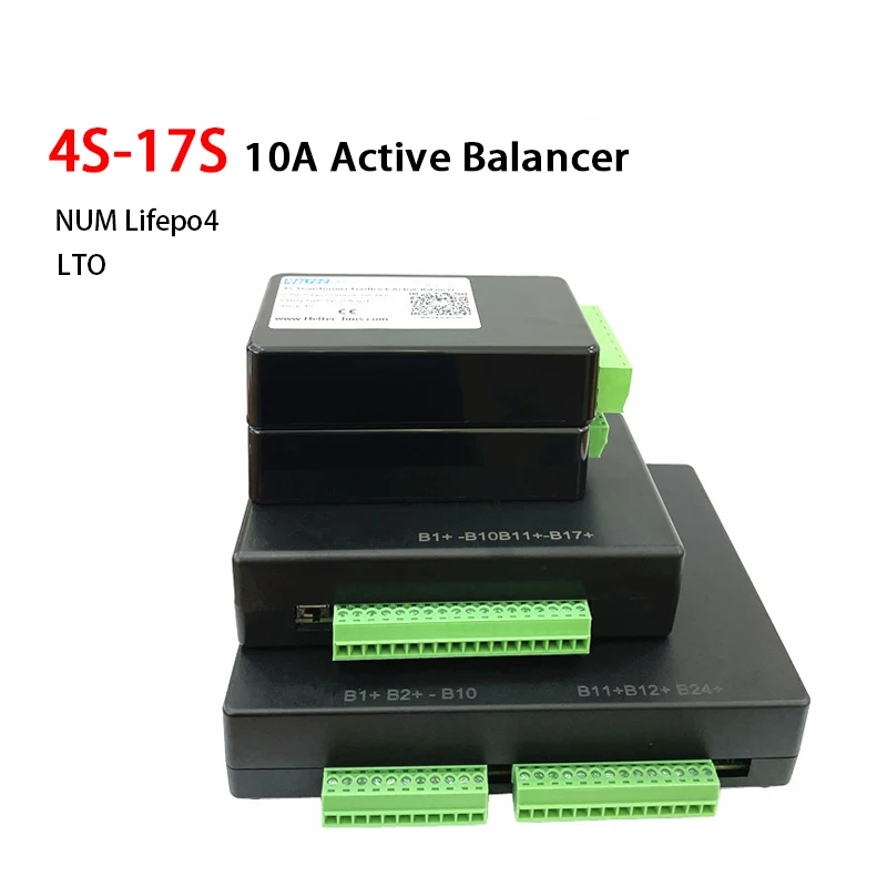 4-17S NUM Lifepo4 / 6-17S LTO 10A Active Balancer/Battery Equalizer Transformer Push-pull Rectifier Feedback  Balancer