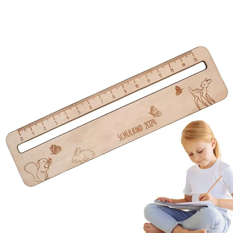 Reading Trackers For Kids Wooden Small Paragraph Size Tracking Rulers Measuring Ruler For Children Students Teachers Text Guide