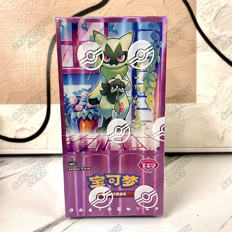 Nieuwe originele Pokémon TCG Stellar Glass 17.0 Charizard & Gengar, vereenvoudigde Chinese verzamelkaarten voor gevechten, hobbycollectie.
