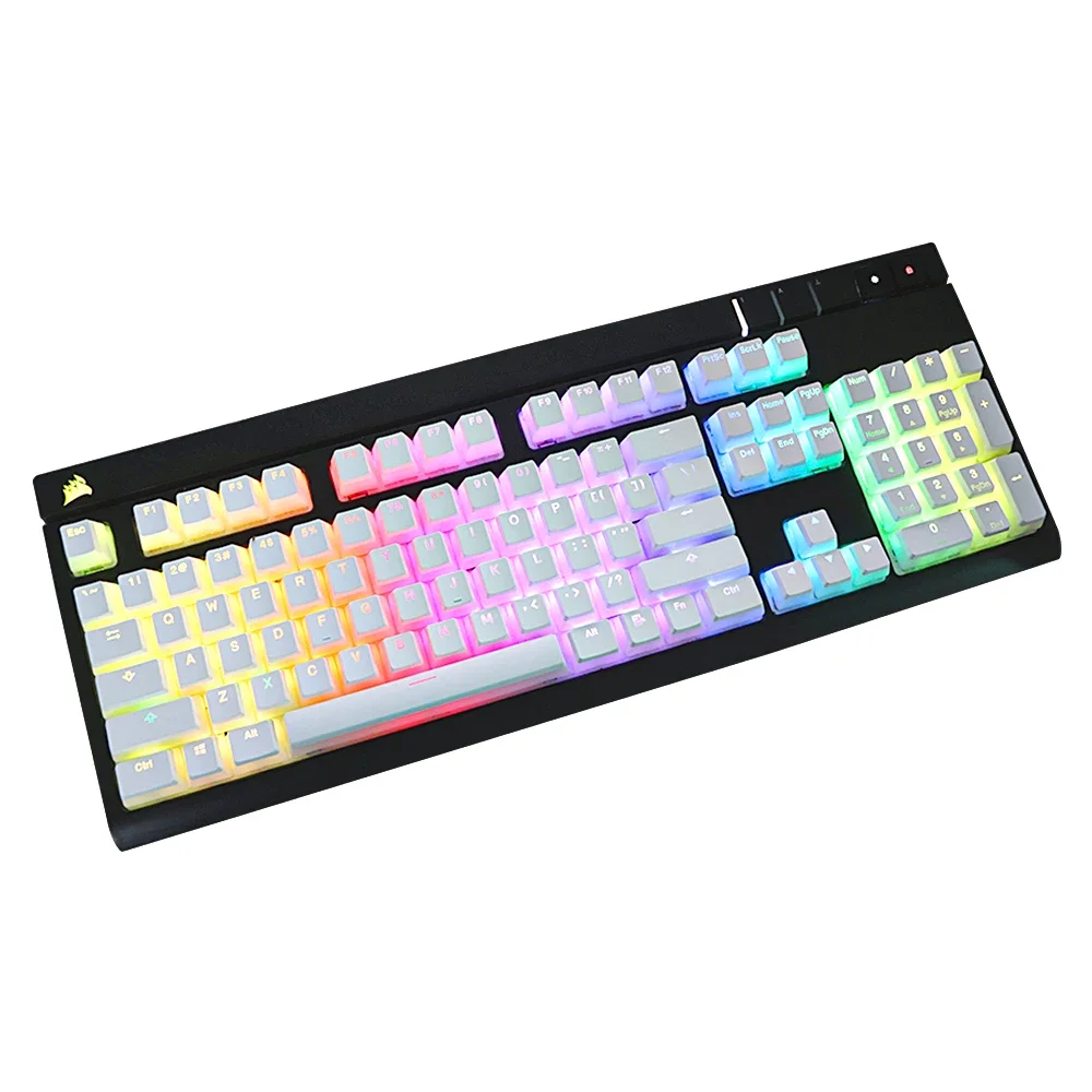 Pudding Keycaps  Set of for CORSAIR Mechanical Keyboard Corsair K70 LUX STRAFE K65 RGB K63 Key Cap MX Switch