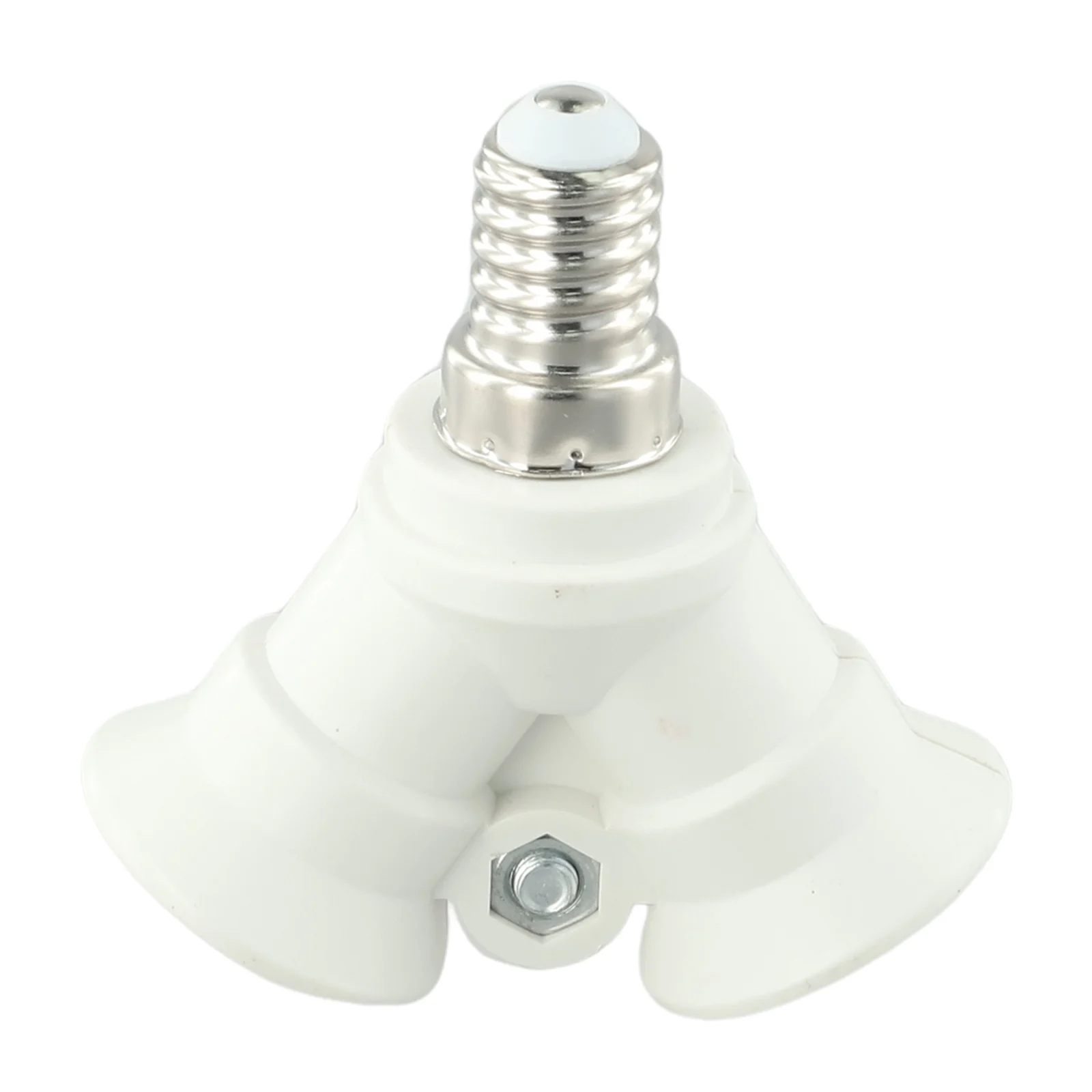 White Lighting Accessories Attachment Adjustable Base Socket Lamp holder Ceiling Rotatable PBT E14 Light Splitter