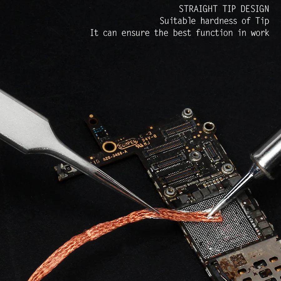 ช่างความแม่นยำสูงหนาพร้อมการกระจายความร้อน Anti-SLIP Fly line แหนบสำหรับส่วนประกอบอิเล็กทรอนิกส์ความแม่นยำ