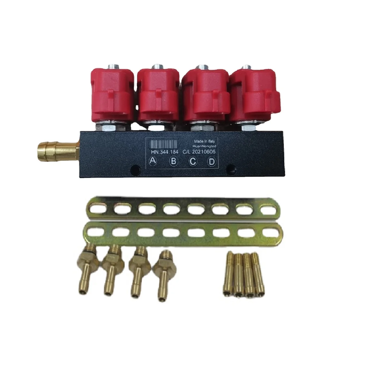 Injectors 4cyl HBO LPG CNG Gas Ramp 3ohm Type 30