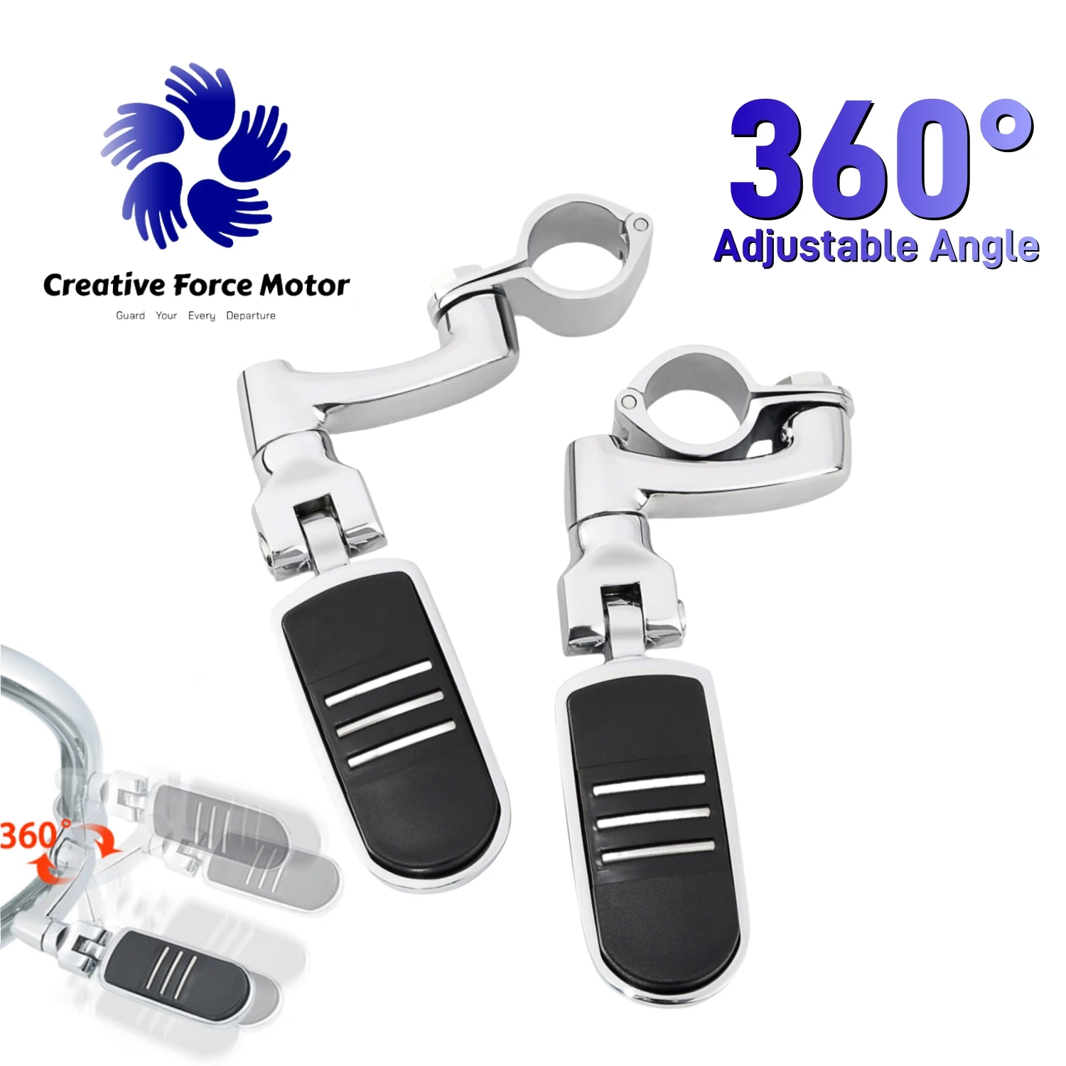 Podnóżek autostradowy 25–35 mm 360° Regulowane podnóżki motocyklowe do honda Yamaha Harley Davidson Sportster Low Rider S CVO Road King Street Glide Softail Fat Boy 114 akcesoria motocyklowe