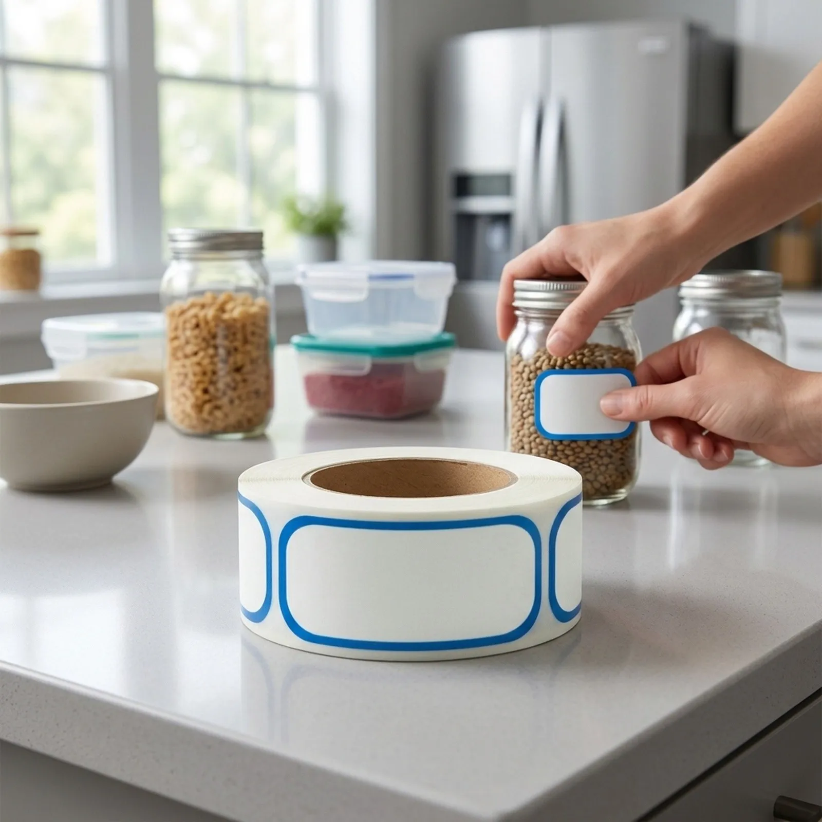 Sticker Roll Stickers Kitchen Canisters Lockers Office Supplies Pasted On Jars And Cups Toy Bins   Sticker Roll