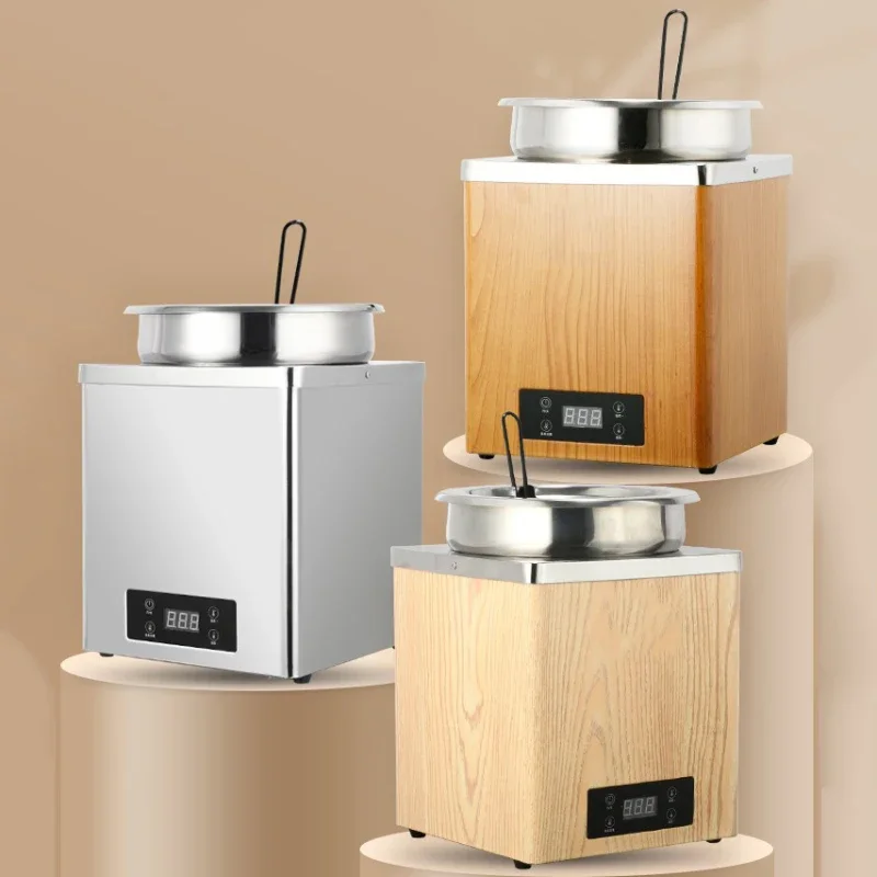 220V/600W Electronic Soup Pot Stainless Steel Milk Warmer Pearl Pot 7L Pearl Tapioca Flour Thermal Insulation Pot