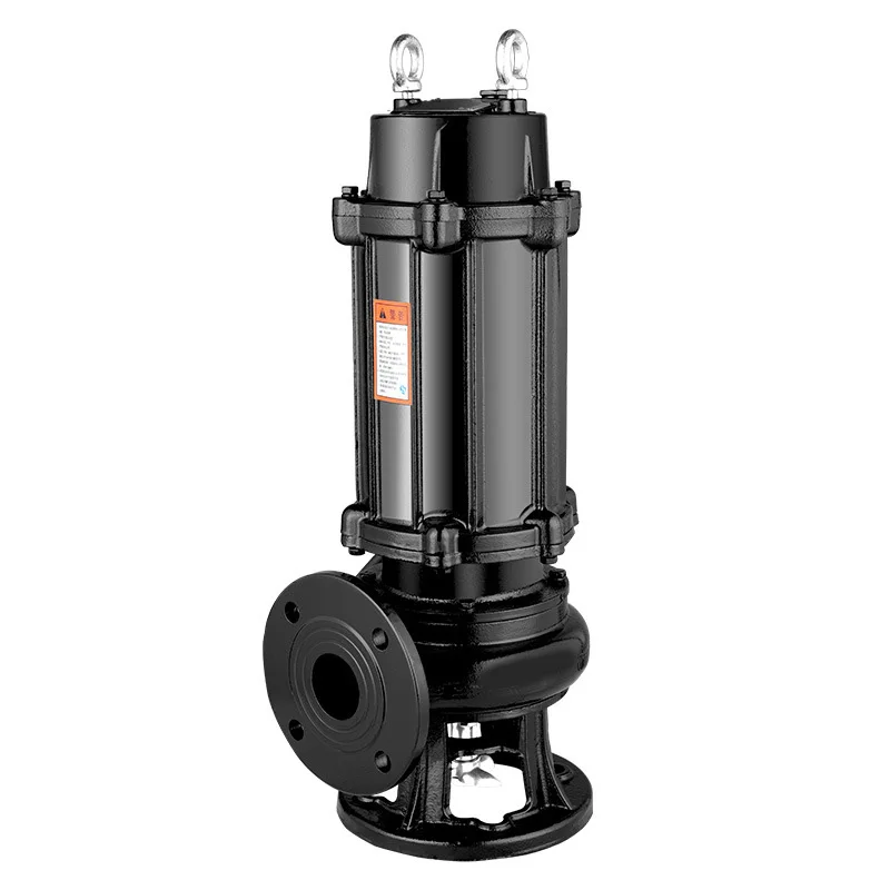 WQ Large flow and high head agricultural mud pumping engineering basement submersible pump non clogged sewage pump