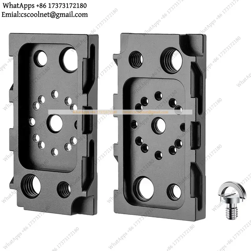 JS02 Dual Side NP-F Plate Monitor Transmitter Bracket 90 180 Degree Adjustment