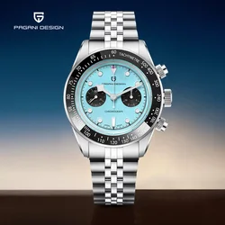 2026 New PAGANI DESIGN Panda Man Watch Top Luxury Chronograph Quartz Watches For Mens Ceramic Bezel AR Sapphire Mirror Men Gifts