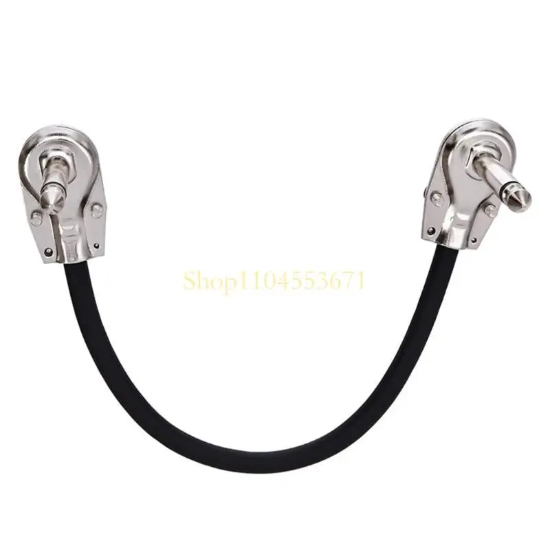 Best Seller Set of 2pcs 1/4inch Guitar Patched Auxiliary Cable 6.35mm Connector Cord for Effects Pedals 30cm Length